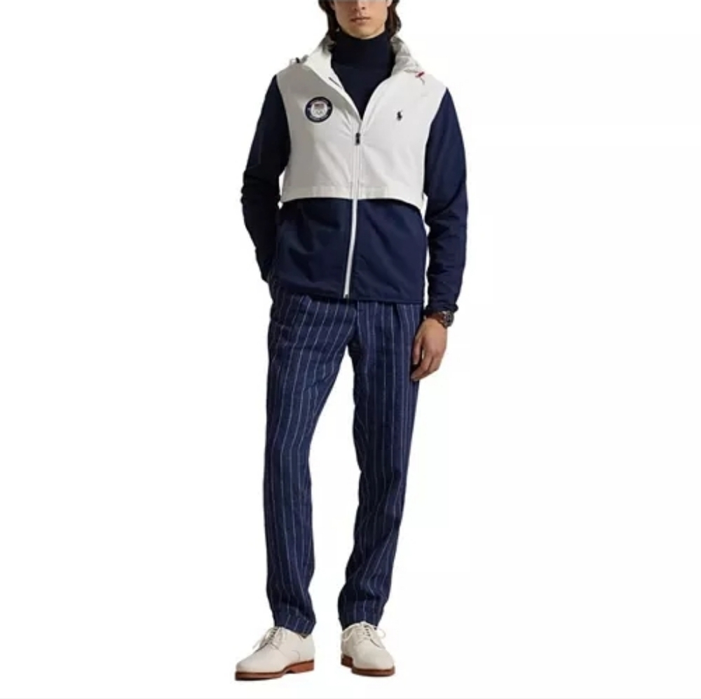 Polo Ralph Lauren White Team USA 2024 Summer Olympics Villagewear Hoodie New Med - Picture 5 of 10